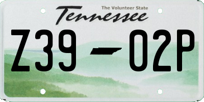 TN license plate Z3902P