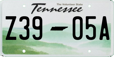 TN license plate Z3905A