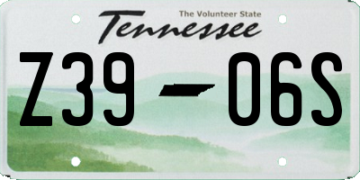 TN license plate Z3906S