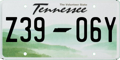 TN license plate Z3906Y
