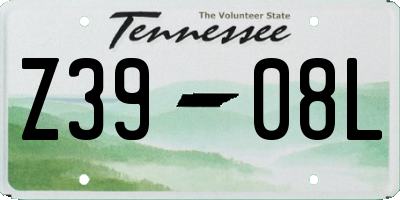 TN license plate Z3908L
