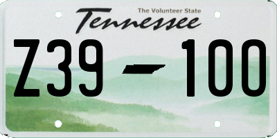 TN license plate Z3910O