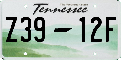 TN license plate Z3912F