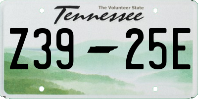 TN license plate Z3925E