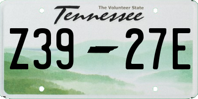 TN license plate Z3927E