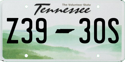 TN license plate Z3930S