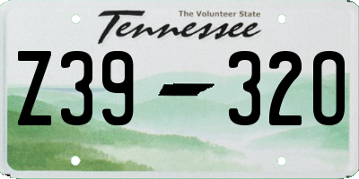 TN license plate Z3932O