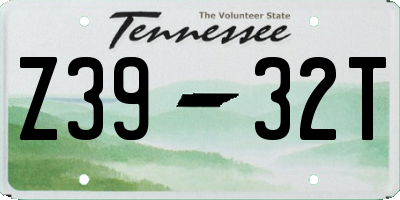 TN license plate Z3932T