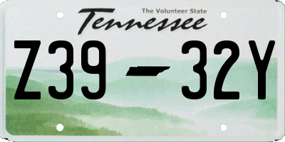 TN license plate Z3932Y