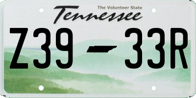 TN license plate Z3933R