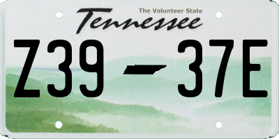TN license plate Z3937E