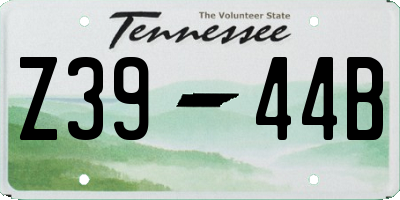 TN license plate Z3944B