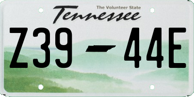 TN license plate Z3944E