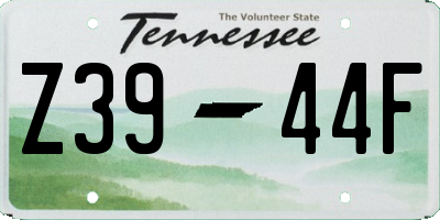 TN license plate Z3944F