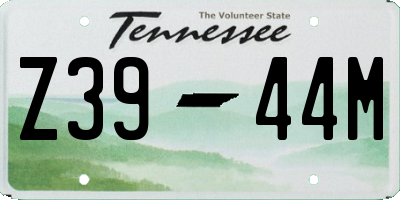 TN license plate Z3944M