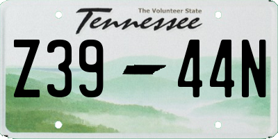 TN license plate Z3944N
