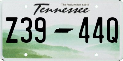 TN license plate Z3944Q