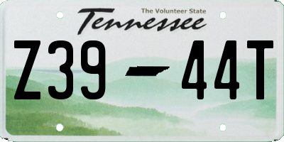TN license plate Z3944T