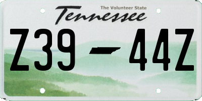 TN license plate Z3944Z