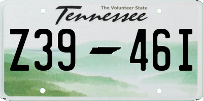 TN license plate Z3946I