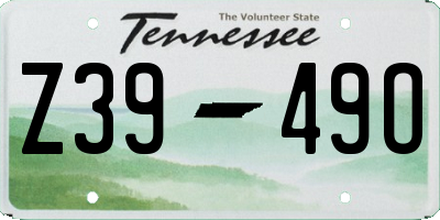 TN license plate Z3949O
