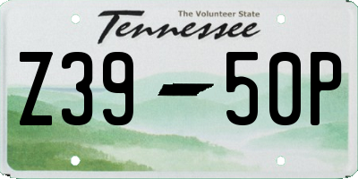 TN license plate Z3950P