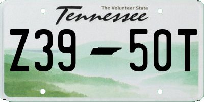 TN license plate Z3950T
