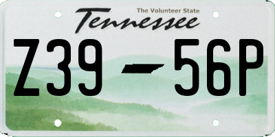 TN license plate Z3956P