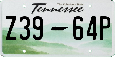 TN license plate Z3964P