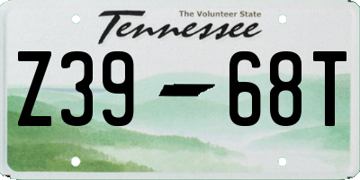 TN license plate Z3968T
