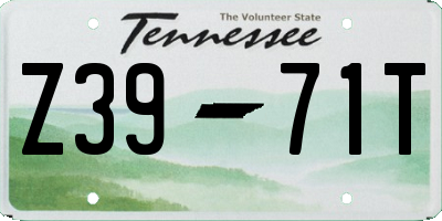TN license plate Z3971T