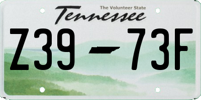 TN license plate Z3973F