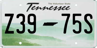 TN license plate Z3975S
