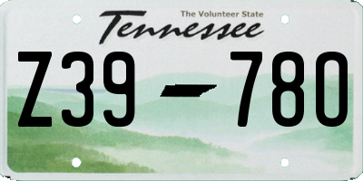 TN license plate Z3978O