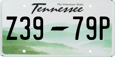 TN license plate Z3979P