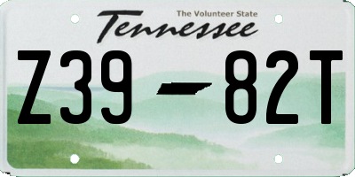 TN license plate Z3982T