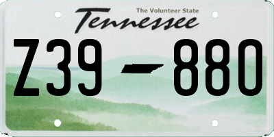 TN license plate Z3988O