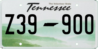 TN license plate Z3990O