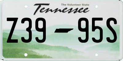 TN license plate Z3995S