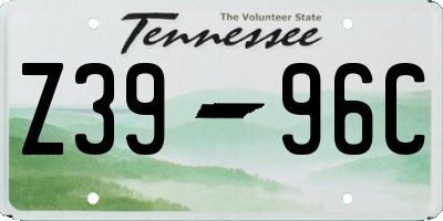 TN license plate Z3996C
