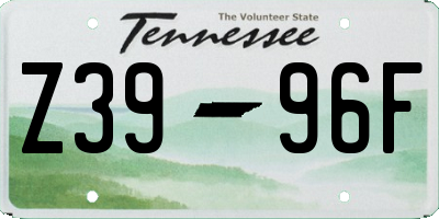 TN license plate Z3996F