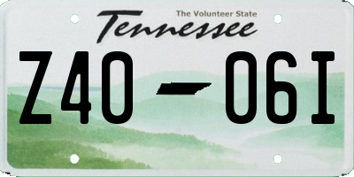 TN license plate Z4006I