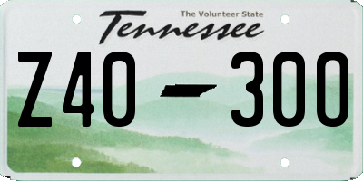 TN license plate Z4030O