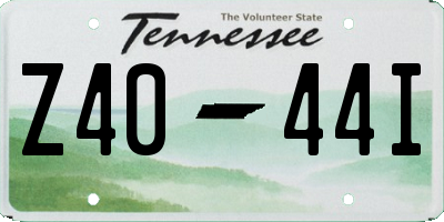 TN license plate Z4044I
