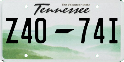 TN license plate Z4074I