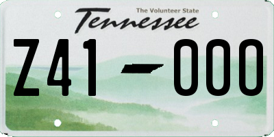TN license plate Z4100O