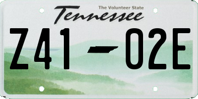 TN license plate Z4102E