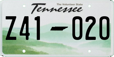 TN license plate Z4102O