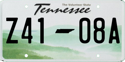 TN license plate Z4108A
