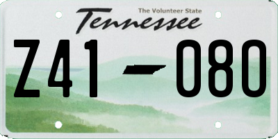 TN license plate Z4108O
